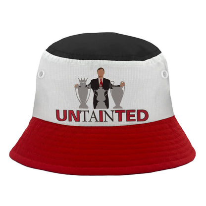 Black-White-Red - Front - Fan Originals United Trophy Bucket Hat