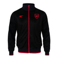 Black - Front - Arsenal FC Mens Crest Embroidered Track Jacket