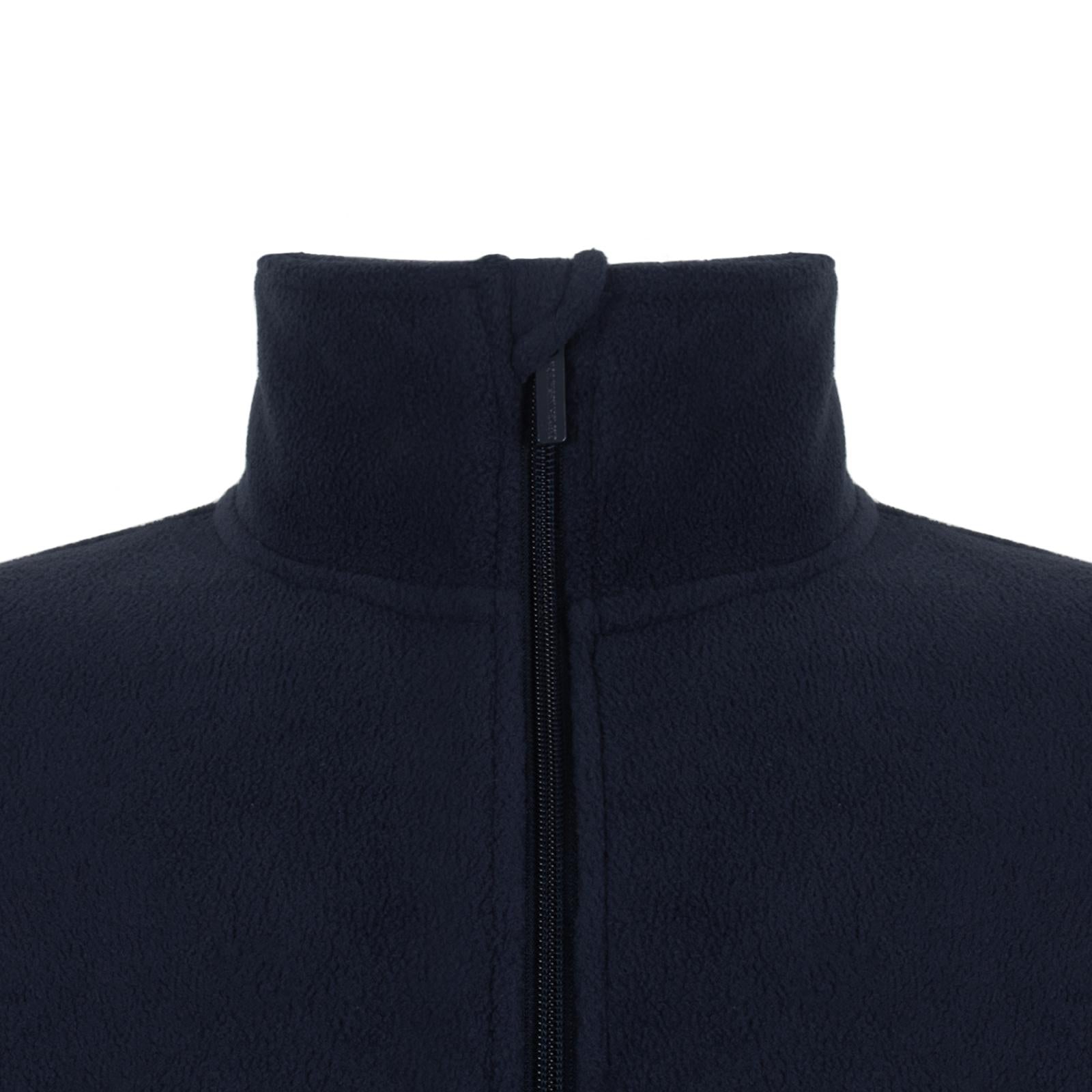 Navy - Side - Arsenal FC Mens Crest Fleece Jacket
