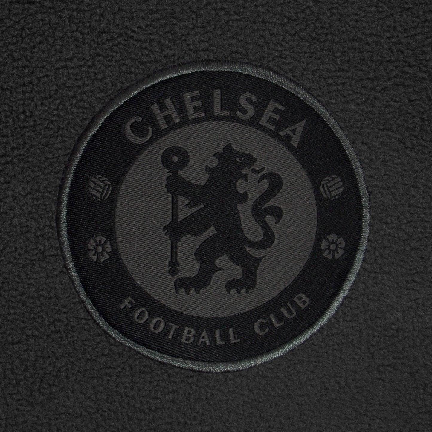 Grey - Pack Shot - Chelsea FC Mens Crest Fleece Jacket