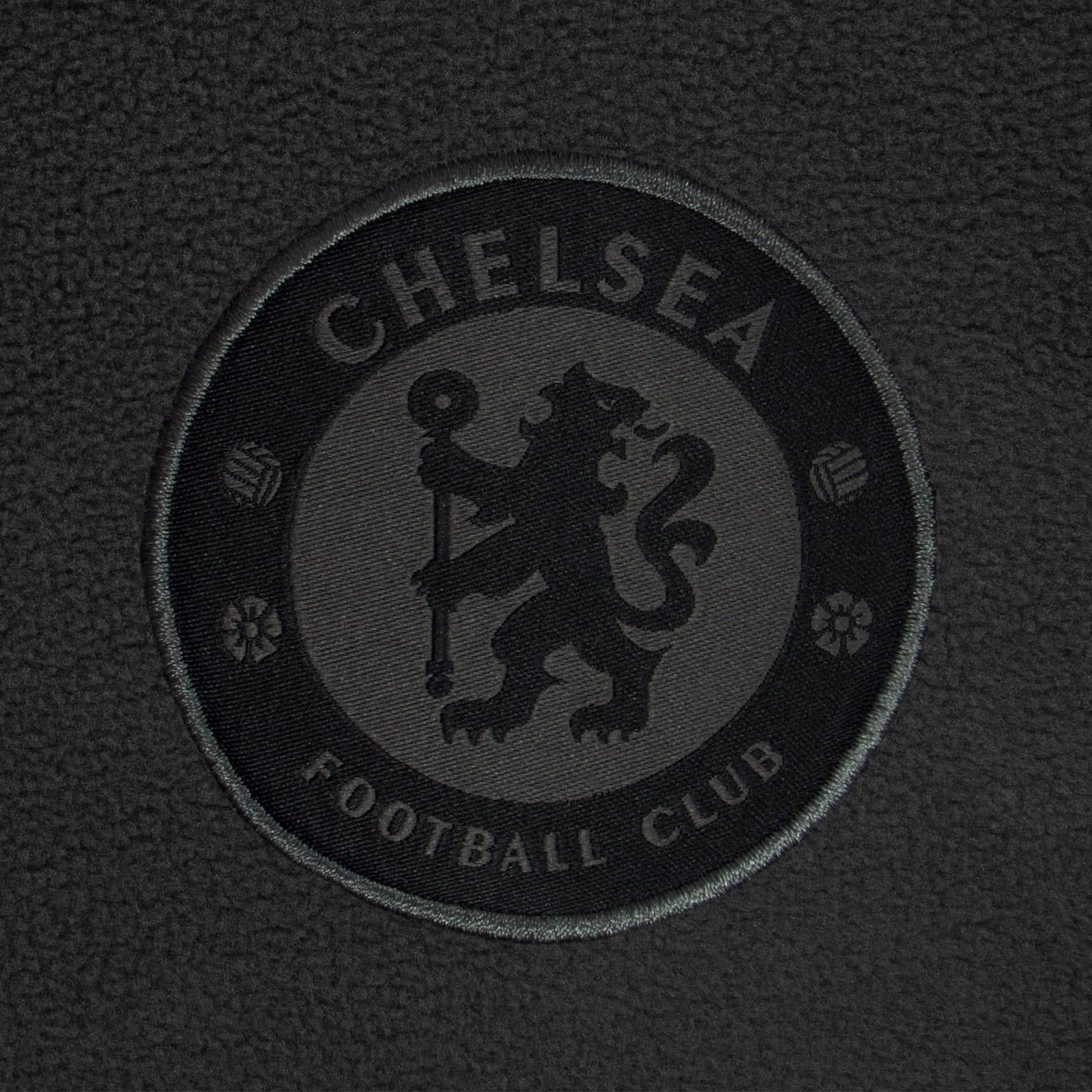 Grey - Pack Shot - Chelsea FC Mens Crest Fleece Jacket