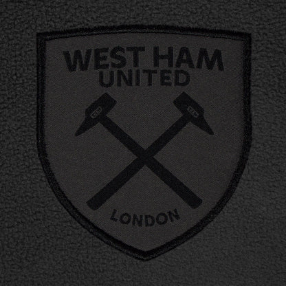 Grey - Pack Shot - West Ham United FC Mens Crest Fleece Jacket