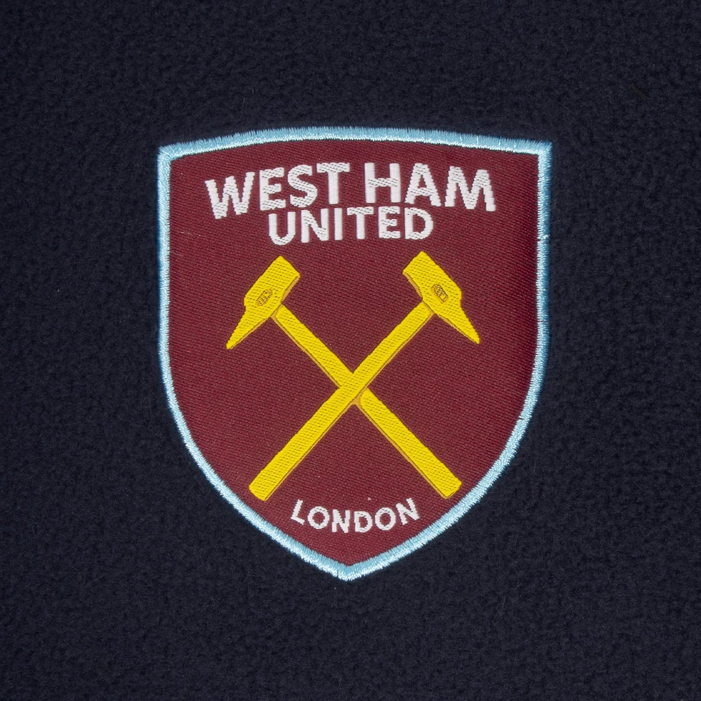 Navy - Pack Shot - West Ham United FC Mens Crest Fleece Jacket