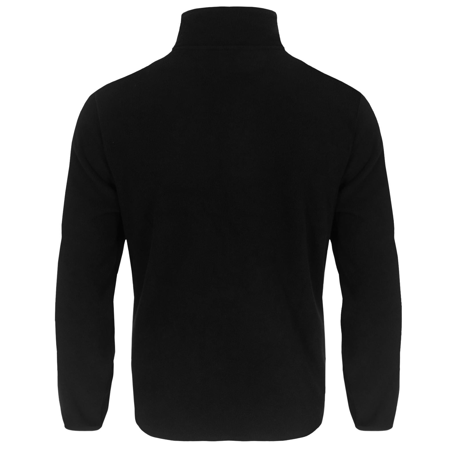 Black - Back - Fulham FC Mens Crest Fleece Jacket