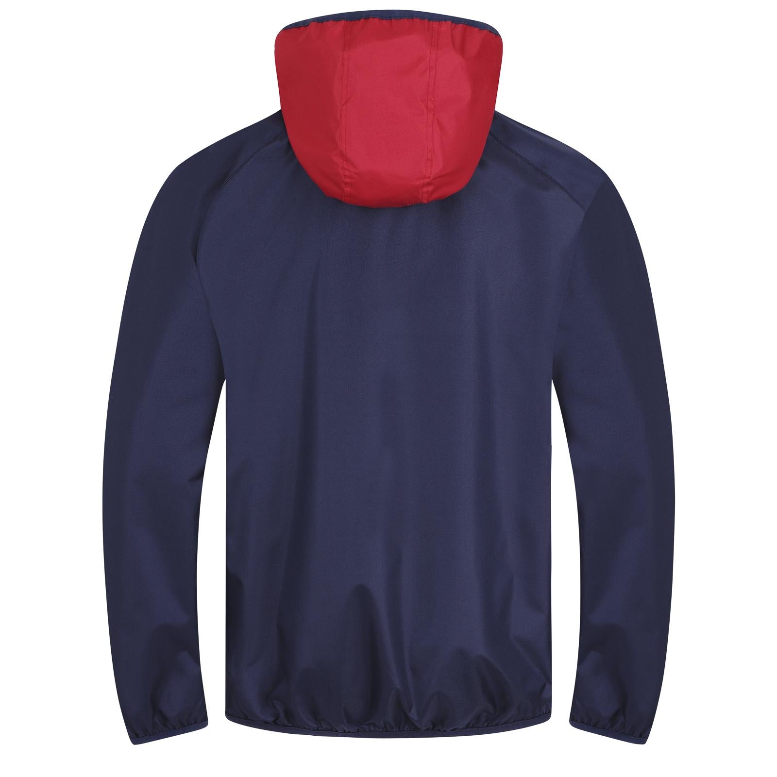 Navy Blue-Red - Back - Arsenal FC Boys Crest Raglan Windbreak