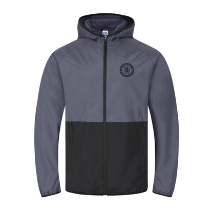 Black - Front - Chelsea FC Boys Crest Two Tone Windbreak