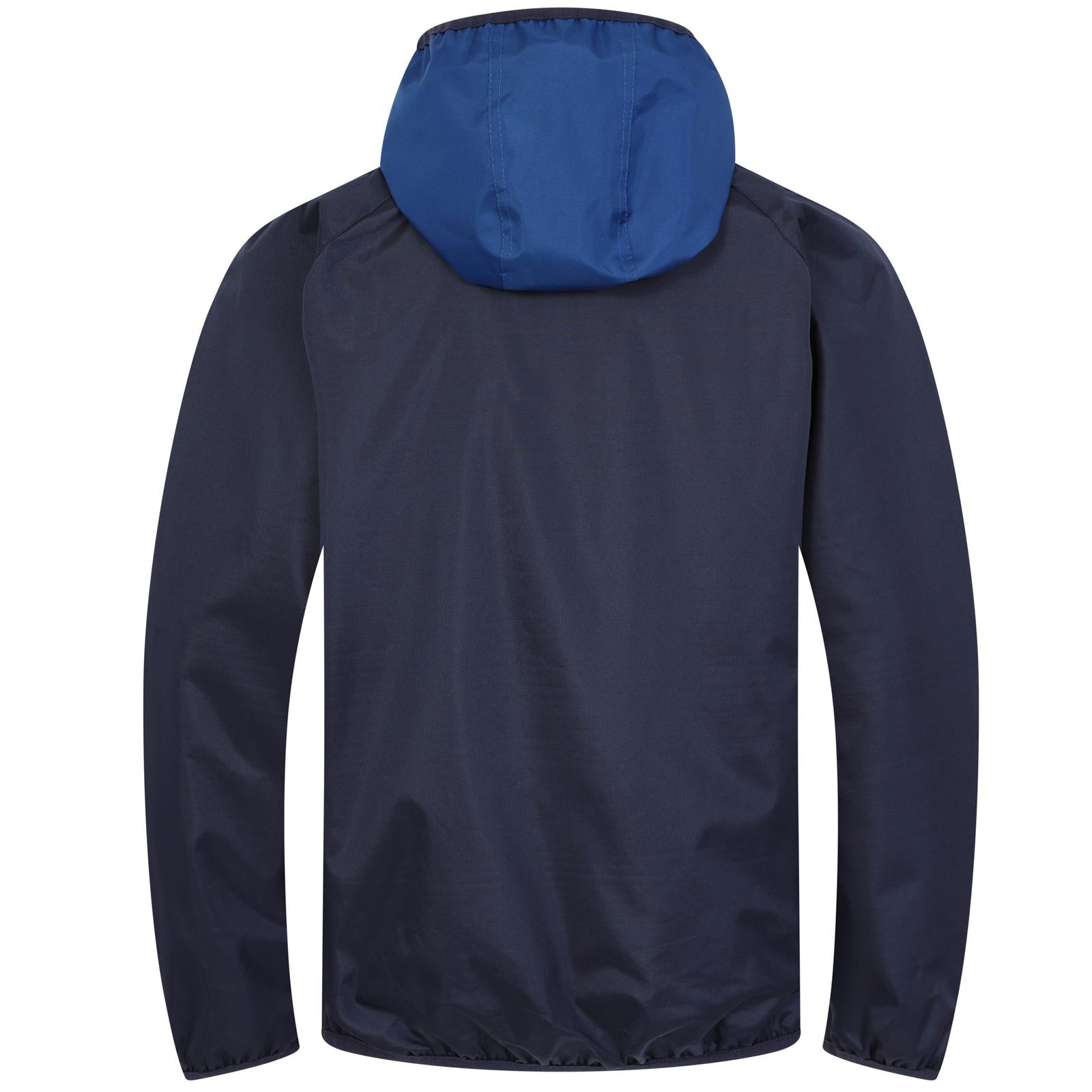 Navy-Royal Blue - Back - Tottenham Hotspur FC Mens Crest Raglan Windbreaker