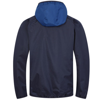 Navy-Royal Blue - Back - Tottenham Hotspur FC Mens Crest Raglan Windbreaker
