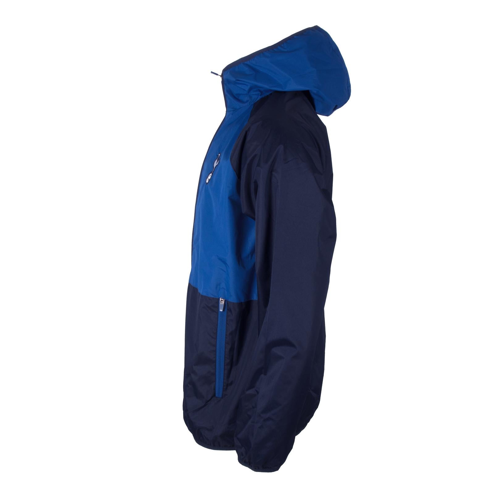 Navy-Royal Blue - Pack Shot - Tottenham Hotspur FC Mens Crest Raglan Windbreaker