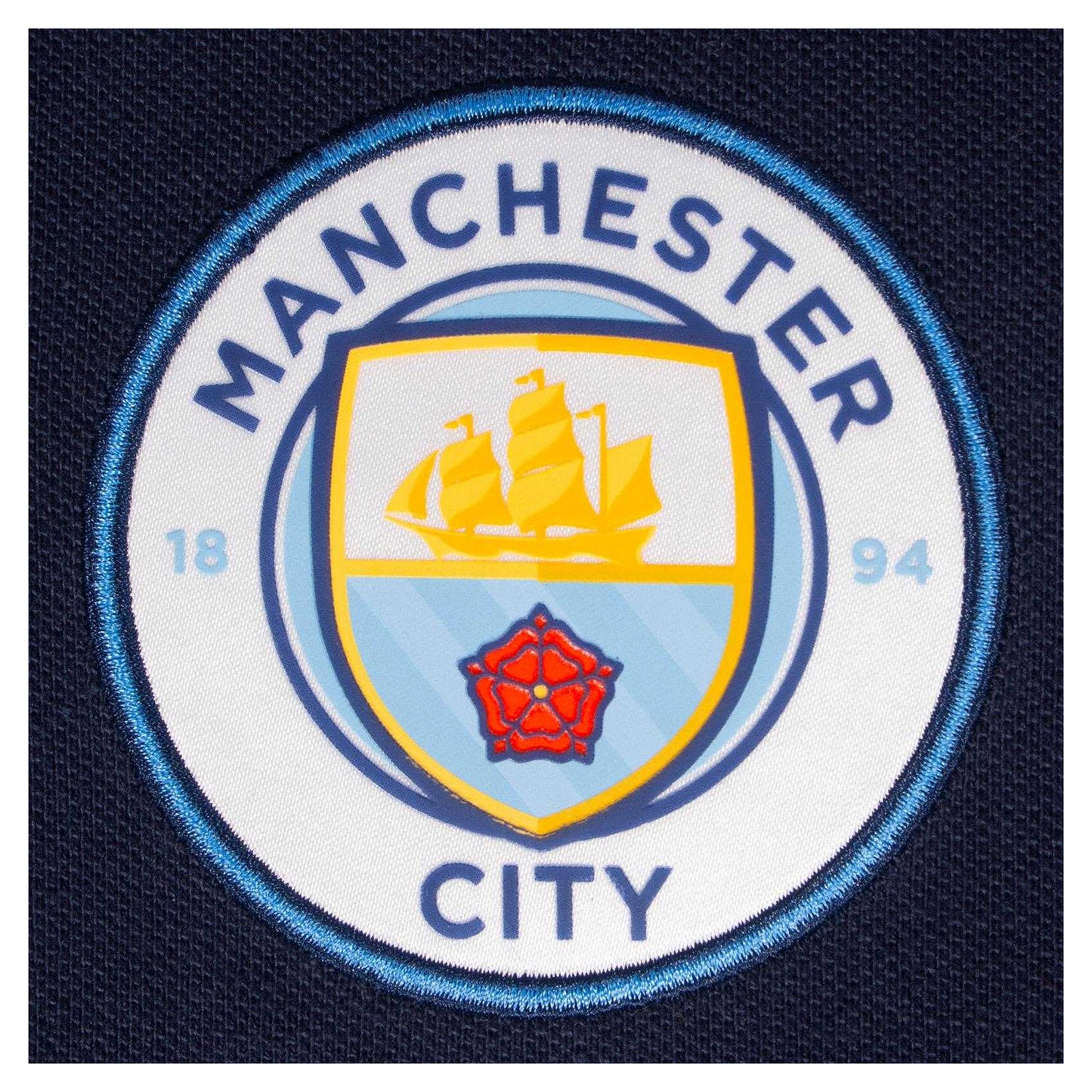 Navy - Lifestyle - Manchester City FC Mens Contrast Sleeves Polo Shirt