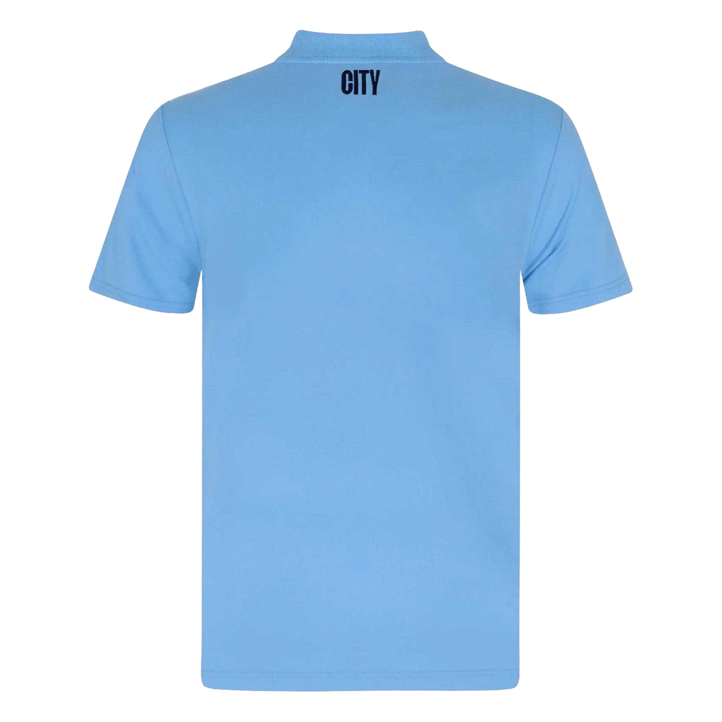 Sky Blue - Back - Manchester City FC Mens Crest Polo Shirt