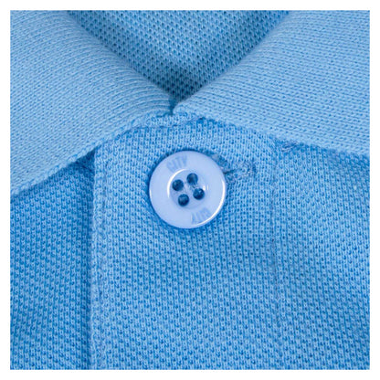 Sky Blue - Pack Shot - Manchester City FC Mens Crest Polo Shirt
