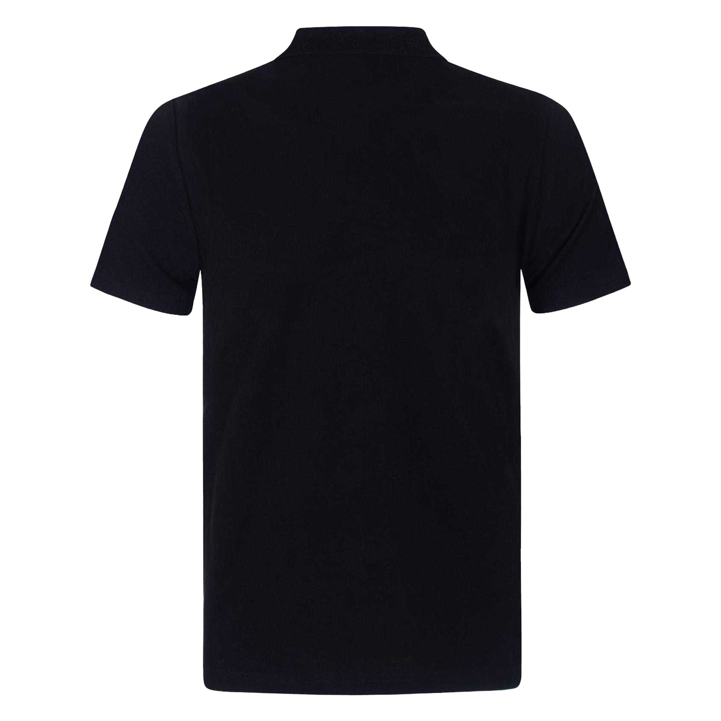 Black - Back - Newcastle United FC Mens Woven Patch Polo Shirt