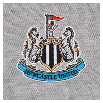 Grey - Lifestyle - Newcastle United FC Mens Woven Patch Polo Shirt