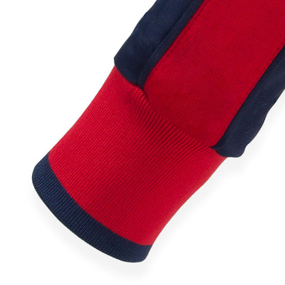Navy-Red - Close up - Arsenal FC Mens Retro Track Jacket