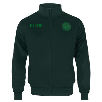 Forest Green - Front - Celtic FC Mens Retro Track Jacket