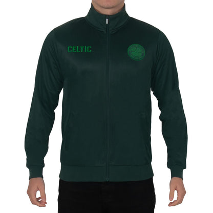 Forest Green - Pack Shot - Celtic FC Mens Retro Track Jacket