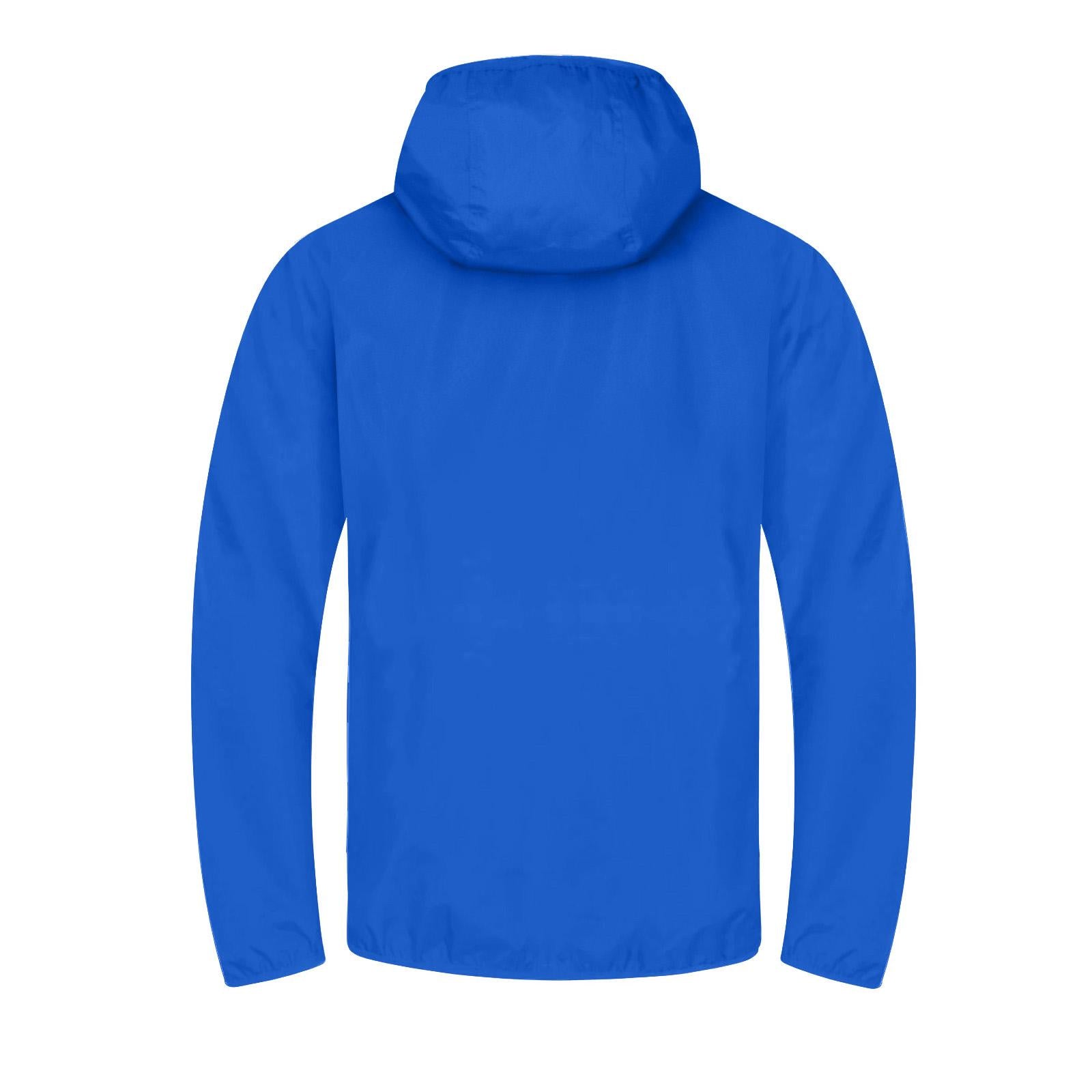 White-Royal Blue - Back - Chelsea FC Mens Crest Raglan Windbreaker