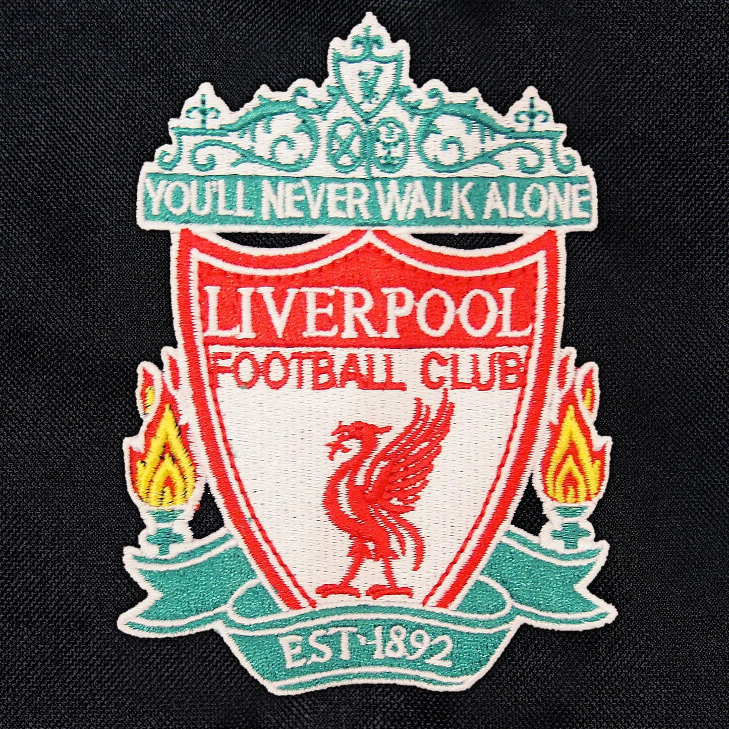 Black - Side - Liverpool FC Mens Crest Windbreaker