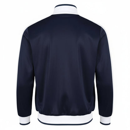 Navy Blue - Back - Tottenham Hotspur FC Mens Retro Track Jacket