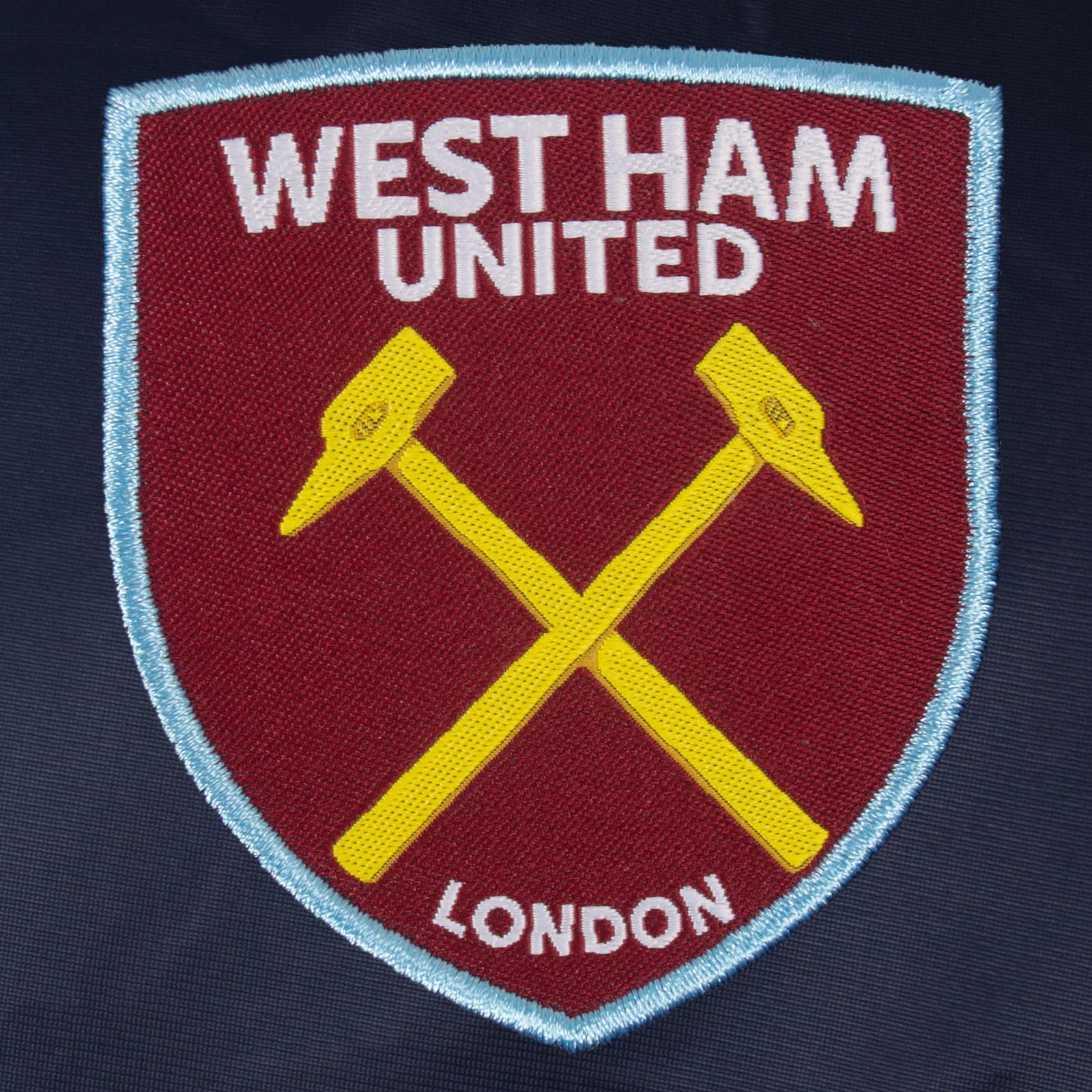 Navy - Side - West Ham United FC Mens Retro Track Jacket