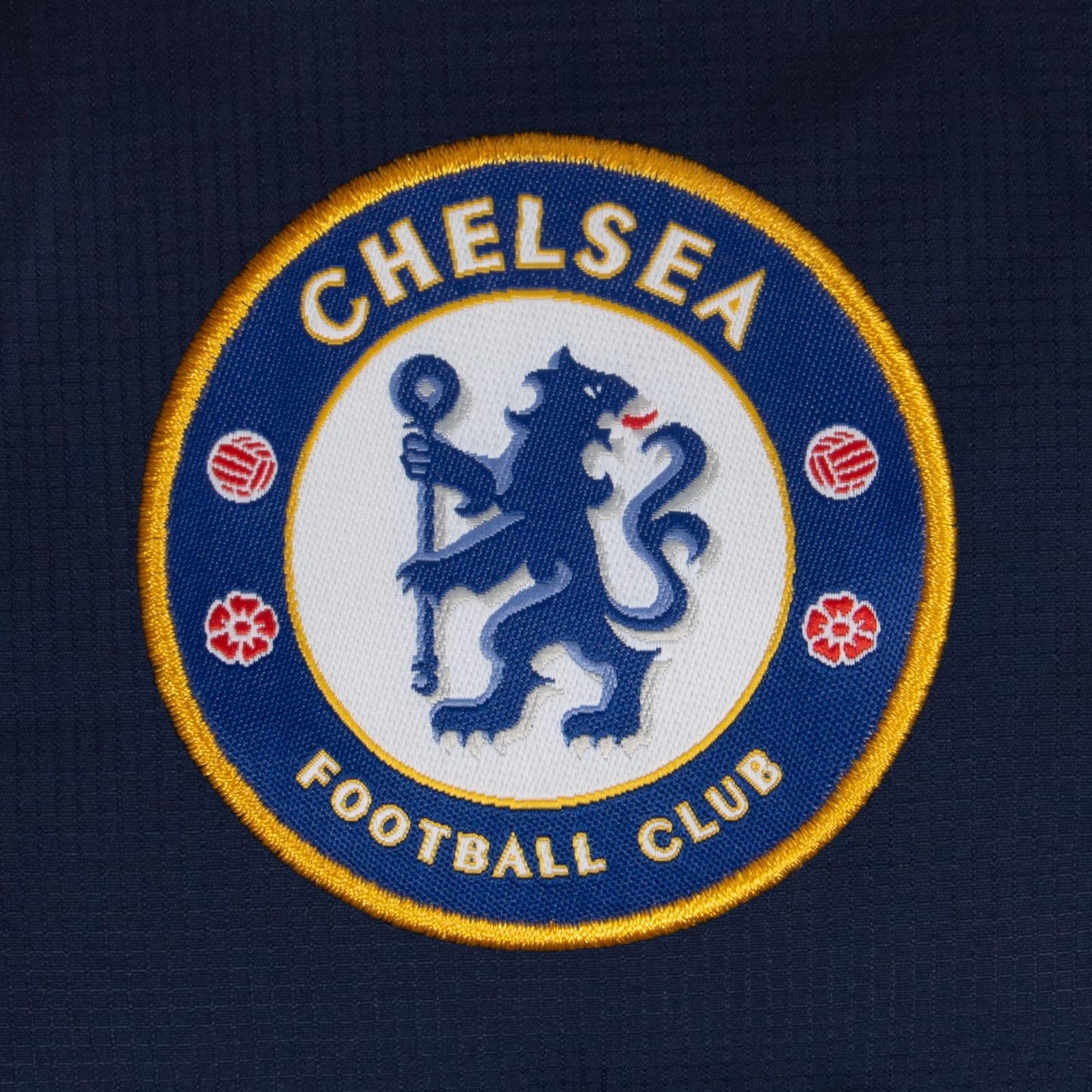 Navy - Side - Chelsea FC Boys Crest Quilted Jacket