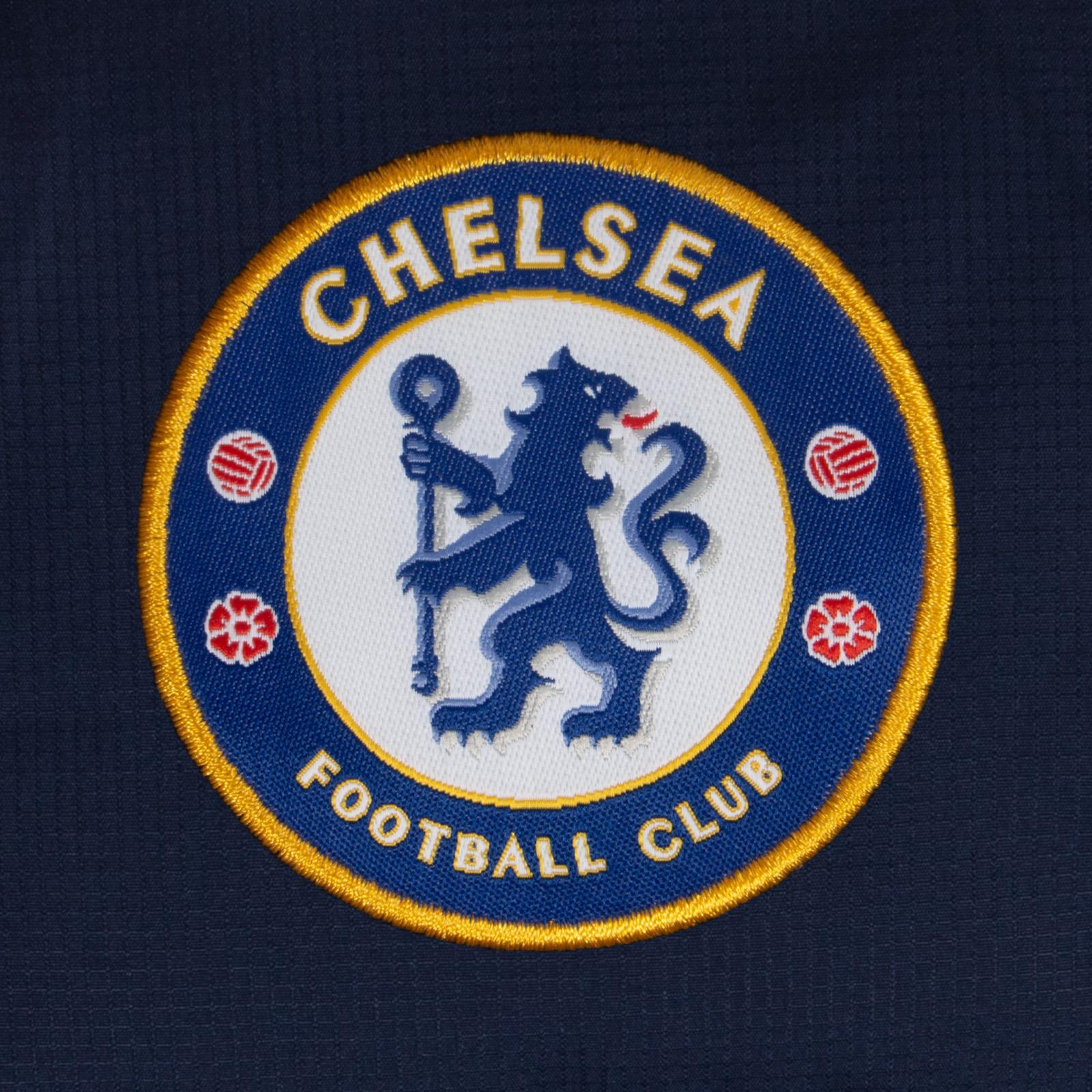 Navy - Side - Chelsea FC Boys Crest Quilted Jacket