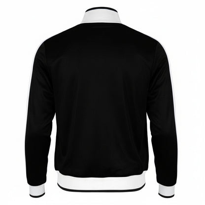 Black-White - Back - Fulham FC Mens Retro Track Jacket