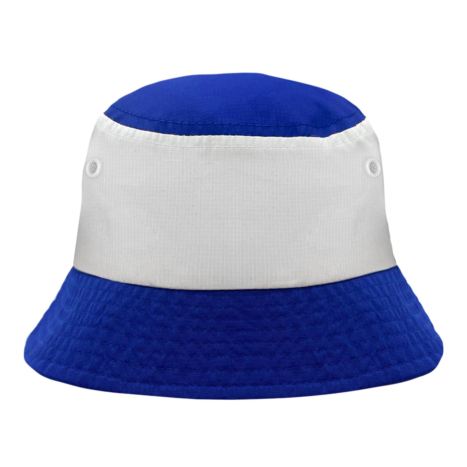 Royal Blue-White - Front - Fan Originals Chelsea Bucket Hat