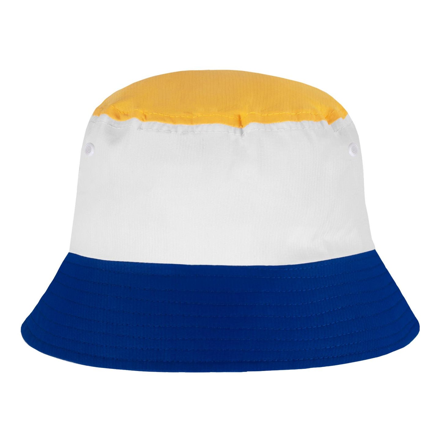 Yellow-White-Royal Blue - Back - Fan Originals Leeds Rose Bucket Hat