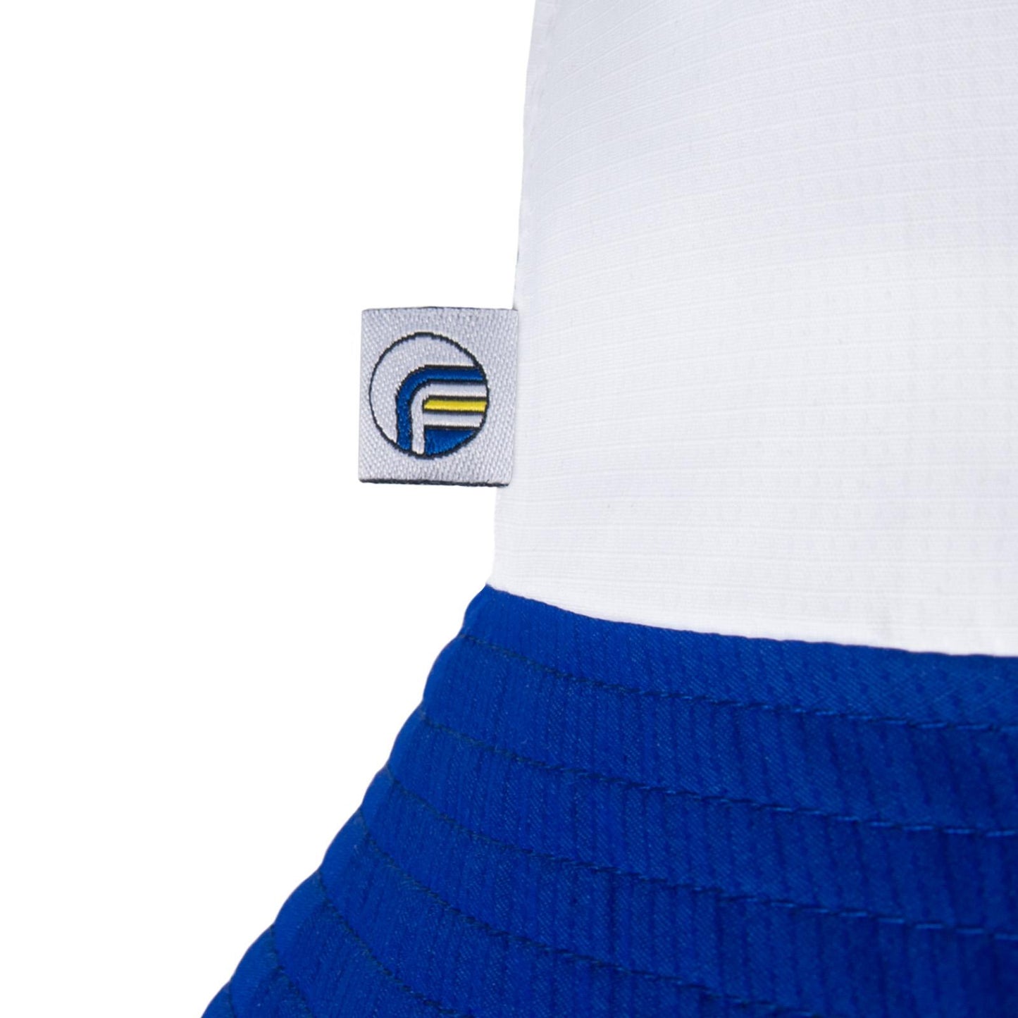 Yellow-White-Royal Blue - Pack Shot - Fan Originals Leeds Rose Bucket Hat