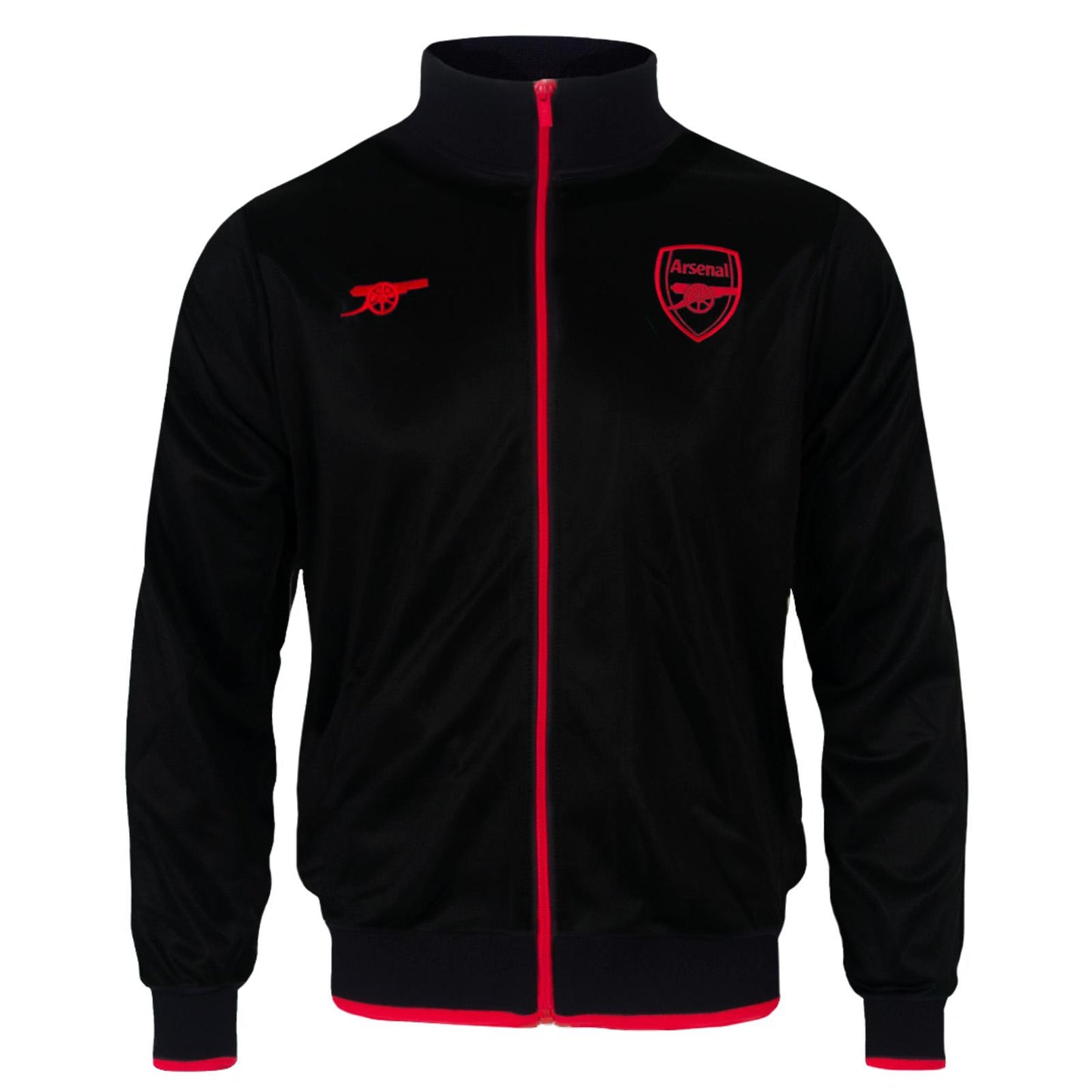 Black - Front - Arsenal FC Boys Crest Track Jacket
