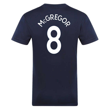 Navy Blue - Back - Scottish FA Mens McGregor 8 Polyester T-Shirt