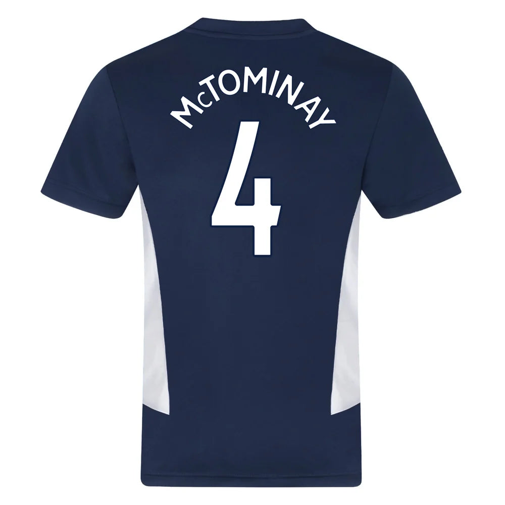 Navy Blue - Back - Scottish FA Mens McTominay 4 Polyester T-Shirt