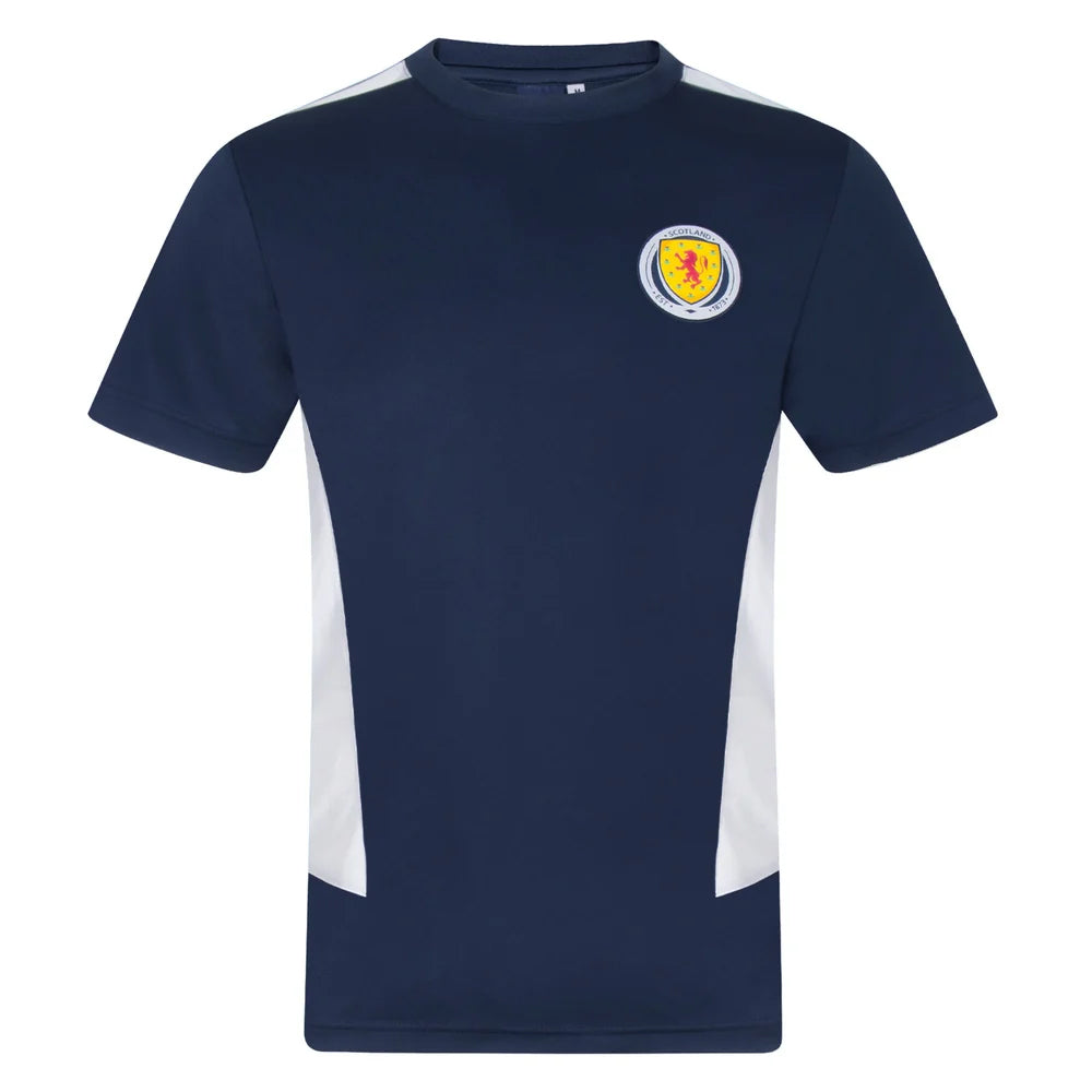 Navy Blue - Front - Scottish FA Mens McTominay 4 Polyester T-Shirt