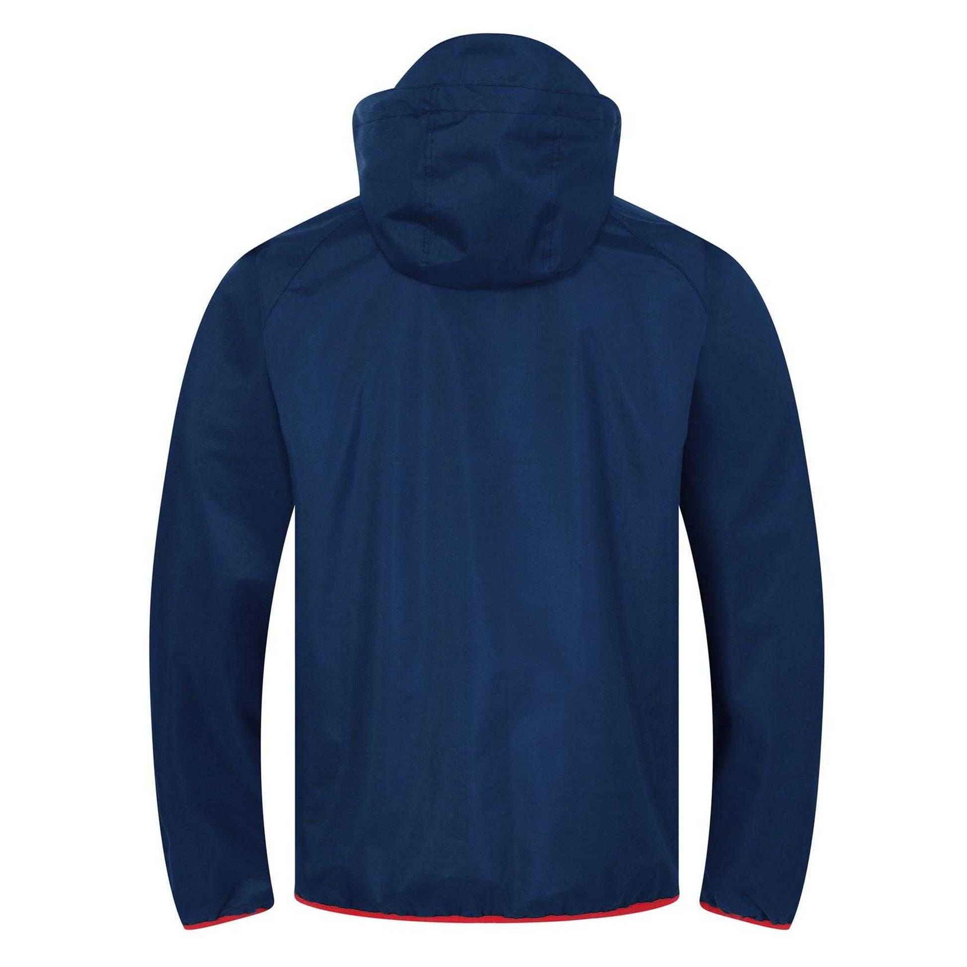 Navy - Back - Liverpool FC Mens Crest Windbreaker