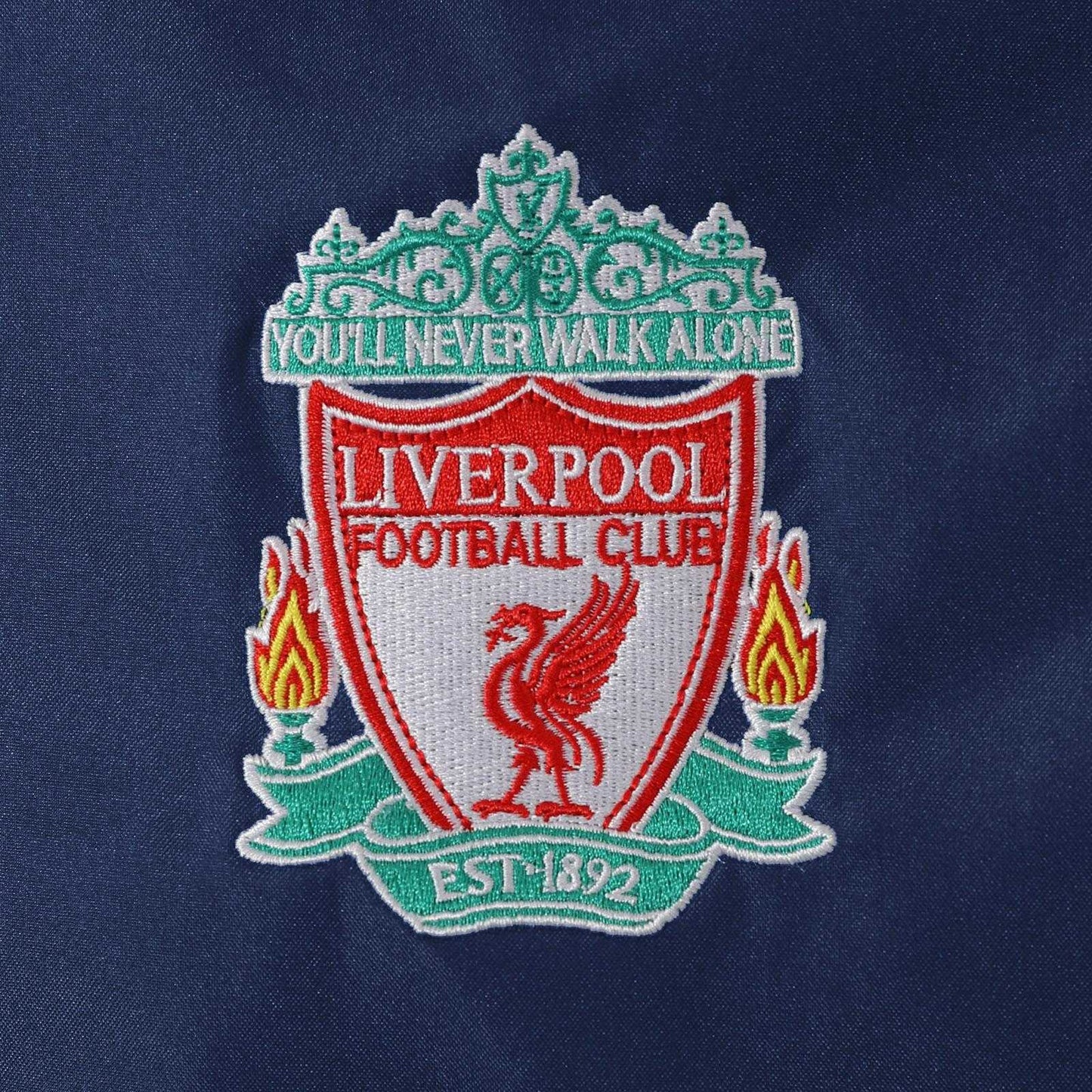 Navy - Side - Liverpool FC Mens Crest Windbreaker