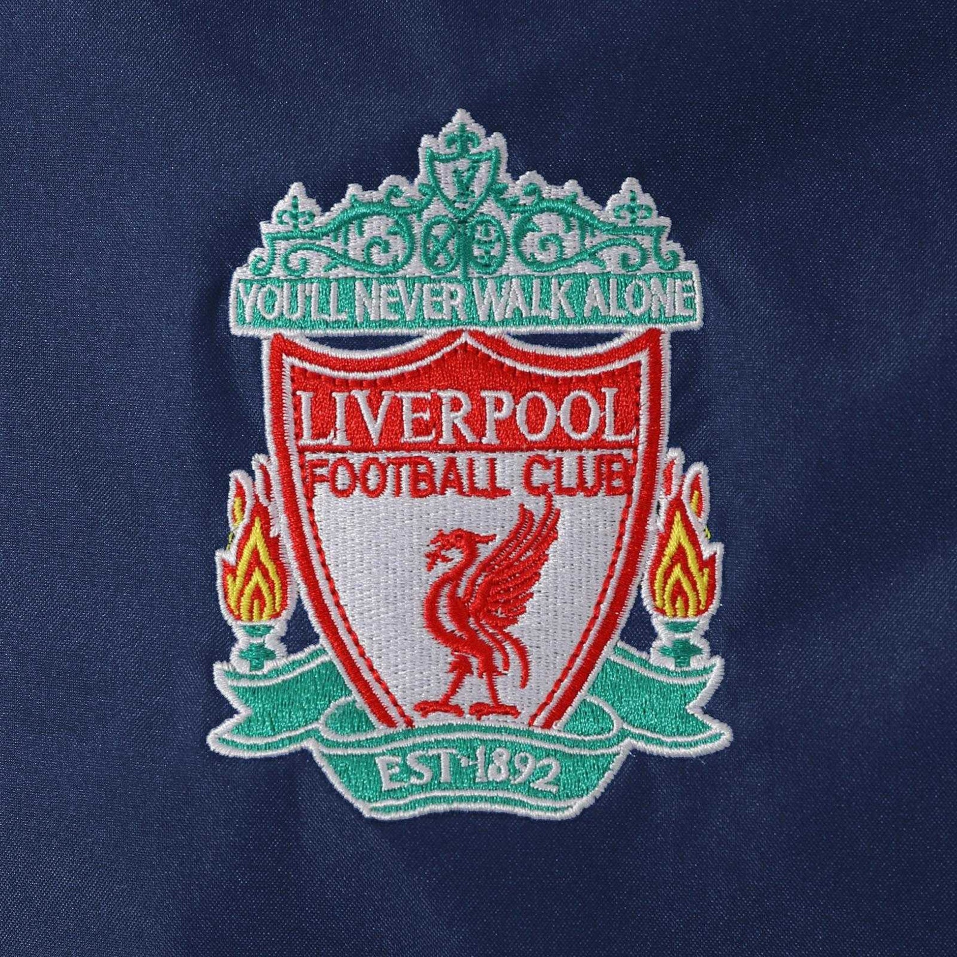 Navy - Side - Liverpool FC Mens Crest Windbreaker
