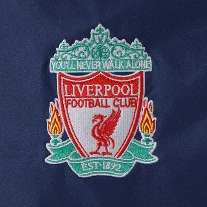 Navy - Side - Liverpool FC Mens Crest Windbreaker