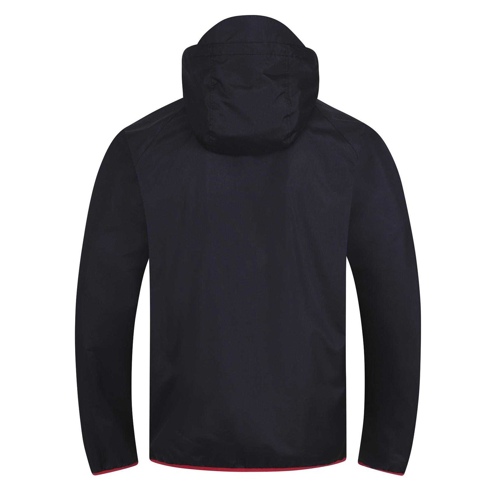 Black - Back - Arsenal FC Mens Crest Peaked Windbreaker