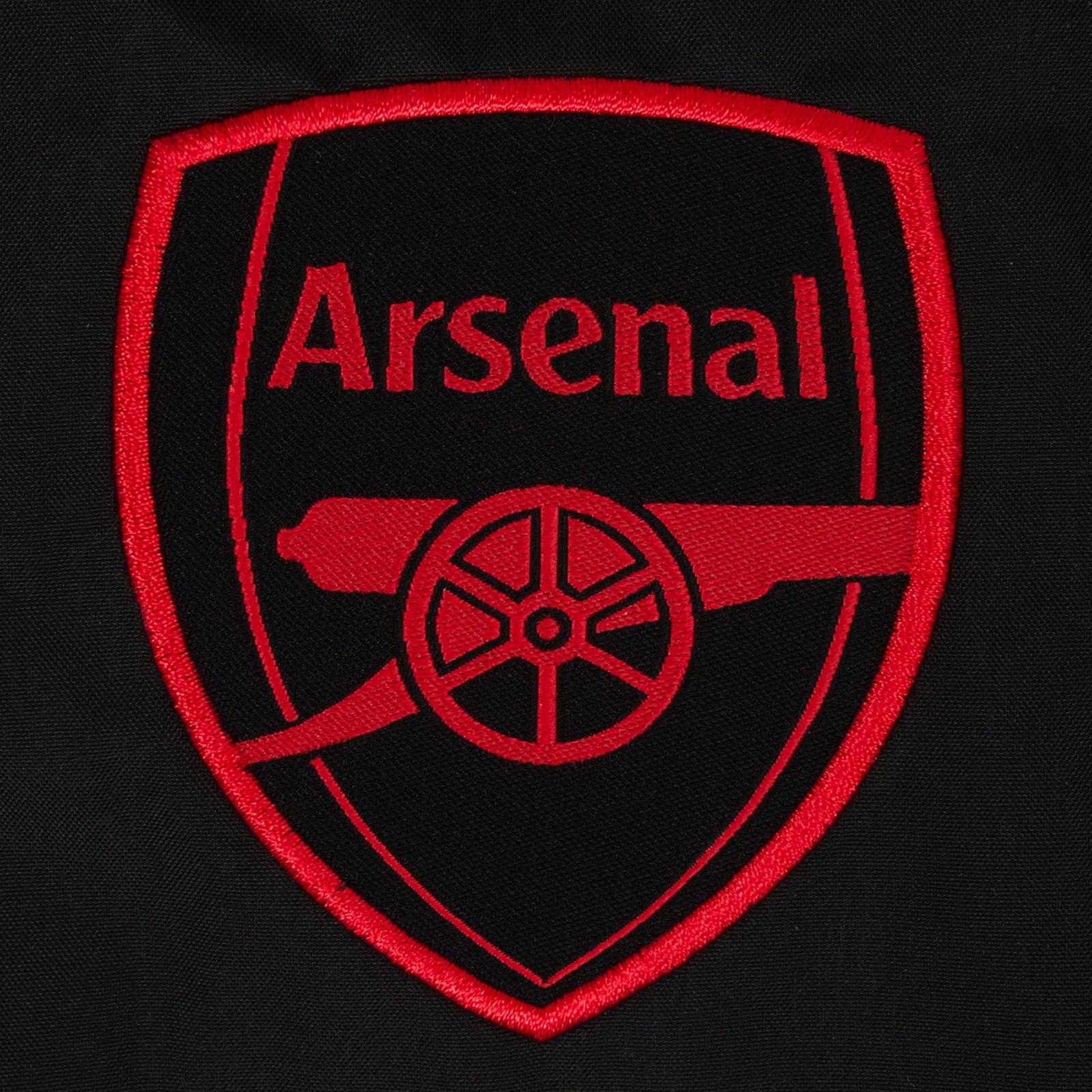 Black - Side - Arsenal FC Mens Crest Peaked Windbreaker