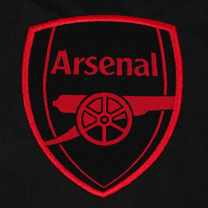 Black - Side - Arsenal FC Mens Crest Peaked Windbreaker