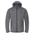 Grey - Front - Arsenal FC Mens Crest Peaked Windbreaker