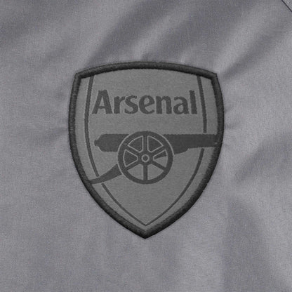 Grey - Back - Arsenal FC Mens Crest Peaked Windbreaker
