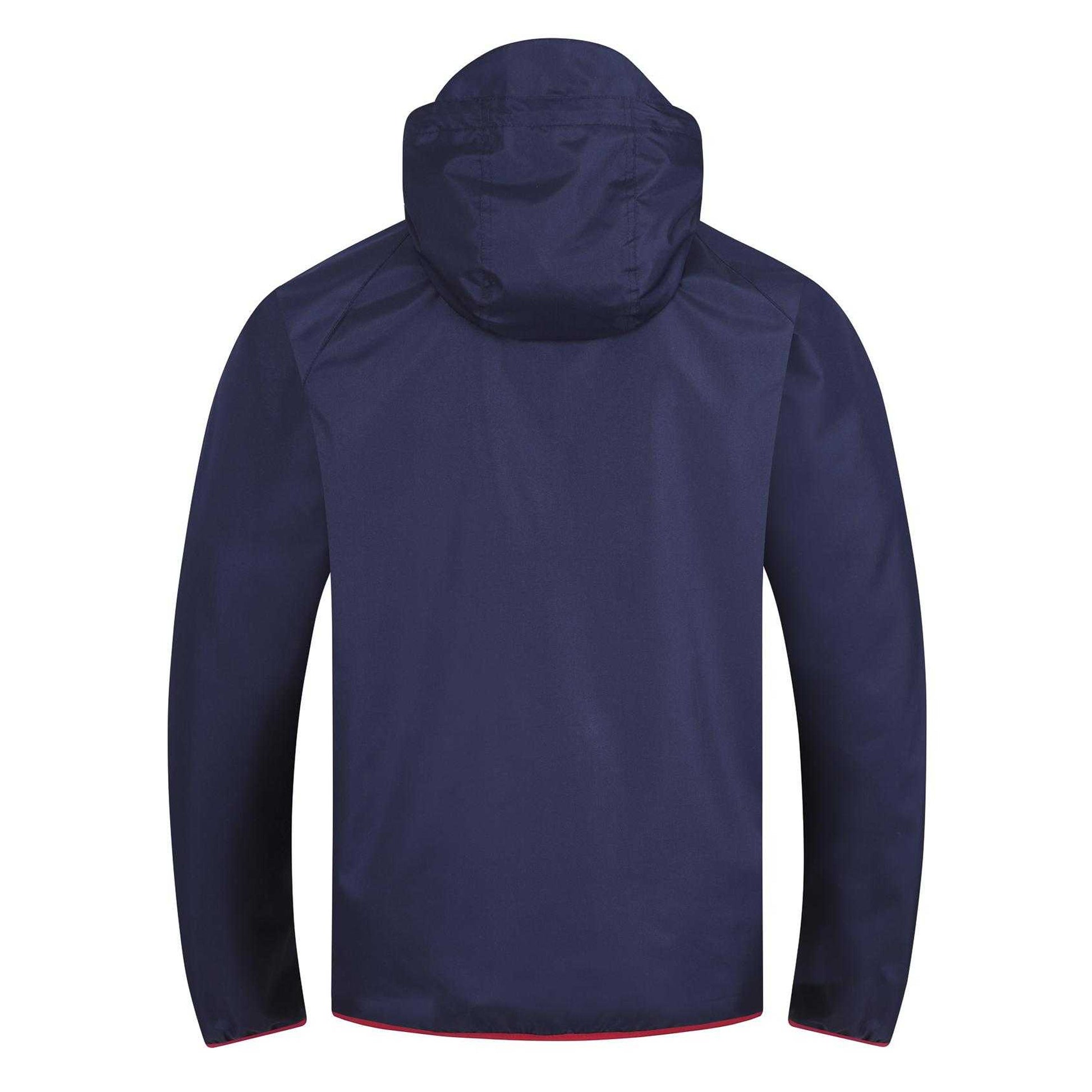 Navy - Back - Arsenal FC Mens Crest Peaked Windbreaker