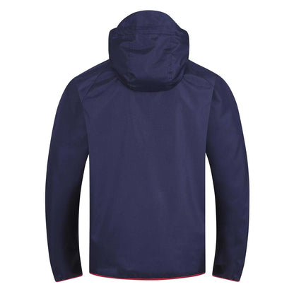 Navy - Back - Arsenal FC Mens Crest Peaked Windbreaker