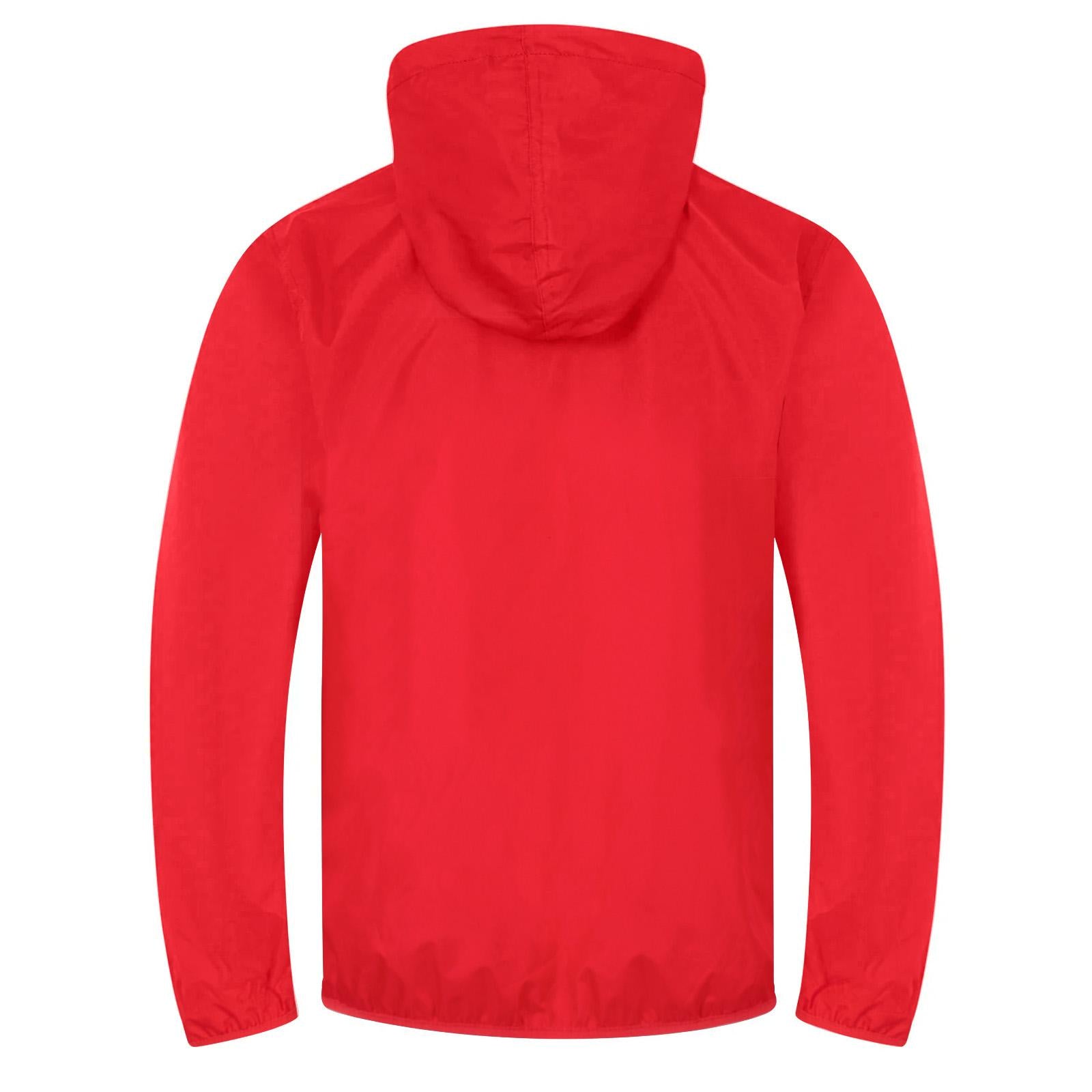 White-Red - Back - Arsenal FC Mens Crest Raglan Windbreaker