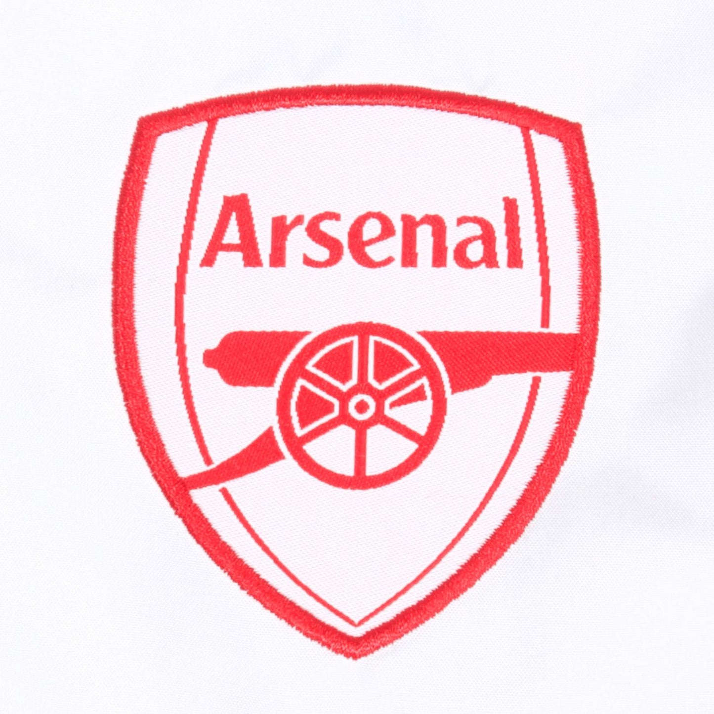 White-Red - Side - Arsenal FC Mens Crest Raglan Windbreaker