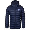 Navy Blue - Front - Chelsea FC Mens Crest Quilted Jacket