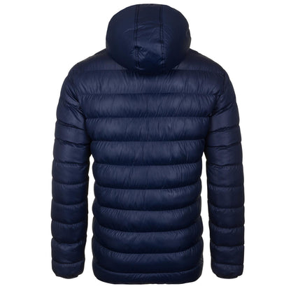 Navy Blue - Side - Chelsea FC Mens Crest Quilted Jacket